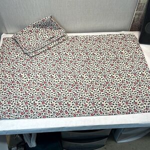 Vtg Handmade Pillowcases Pair Set 2 Standard Size Floral Country Living Prairie